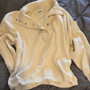 Aerie Off-White Cowl Neck Sweater